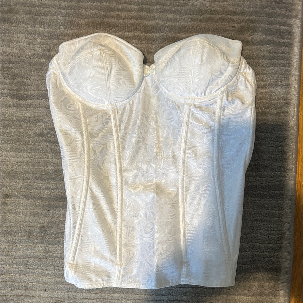 Elegant White Bustier Top